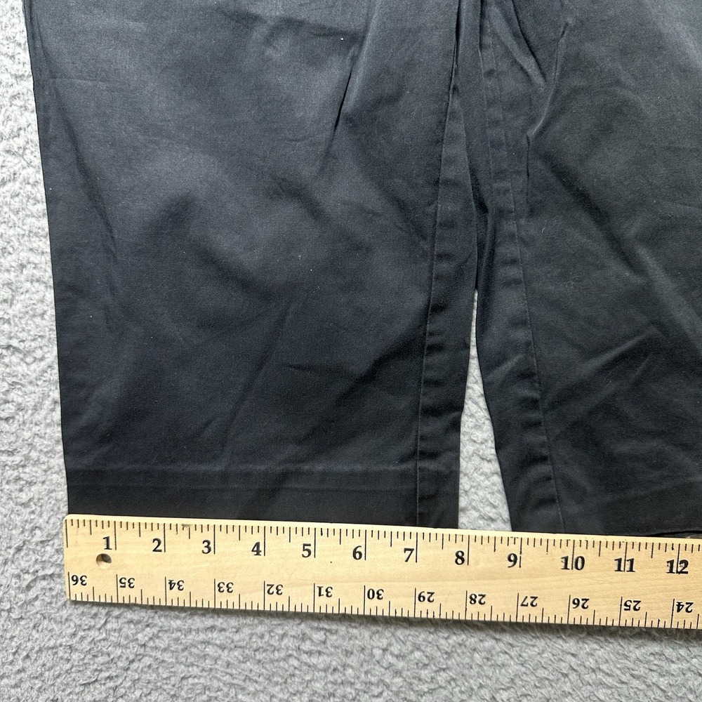 Burberry Jeans Women's 6 Black Chino Casual Capri Vtg‎ London Preppy Academia - Picture 5 of 10